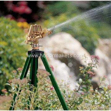 High quality Neutral 360 watering sprinkler gardens green tripod sprinkler for farm